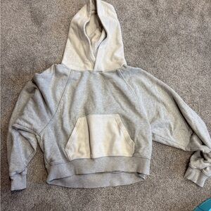 Aerie Light Gray Women's Hoodie Sweater